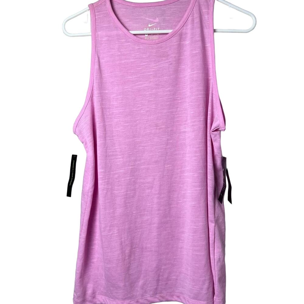 Nike Womens Sporty Athletic Crew Neck Sleeveless Workout Top Sz M NWT - Picture 1 of 11